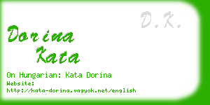 dorina kata business card